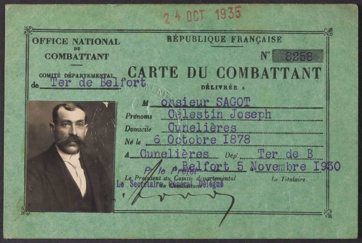 SAGOT Célestin Joseph