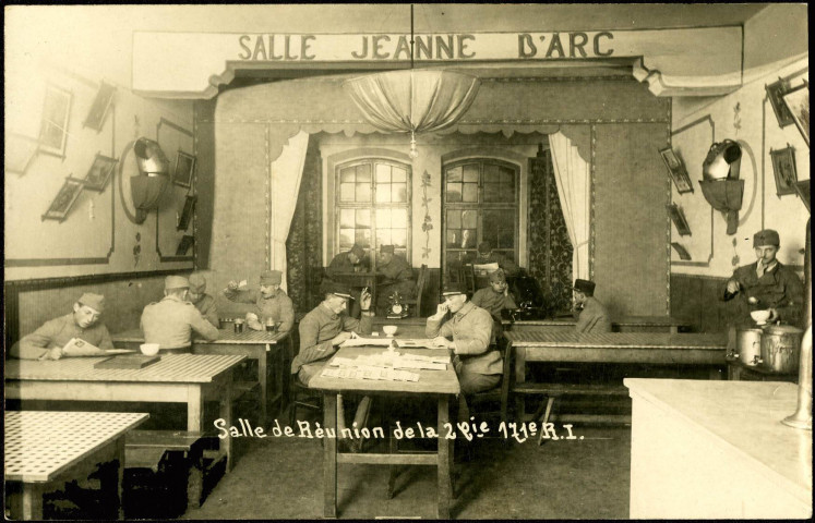 Belfort, salle de réunion de la 2e Cie du 171e Régiment d'Infanterie.