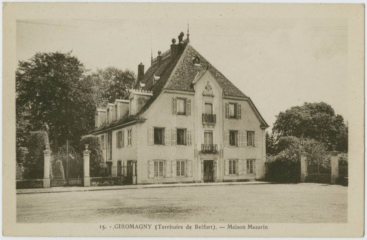 Giromagny (Territoire de Belfort), maison Mazarin.