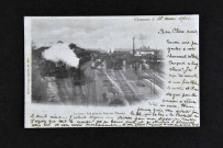 Chaumont, la gare, vue prise du pont des flâneurs.