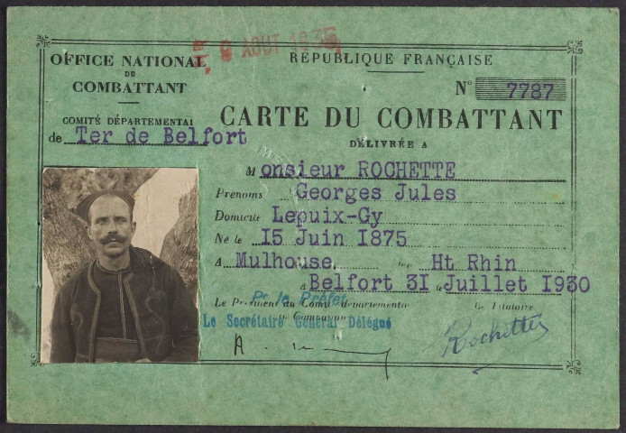 ROCHETTE Georges Jules