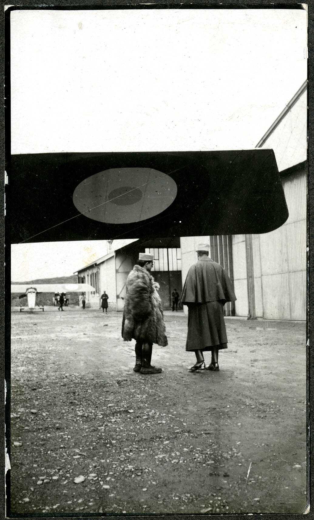 Belfort, Centre aéronautique militaire, Champ-de-Mars (Parc-à-Ballons), les hangars des aéroplanes.