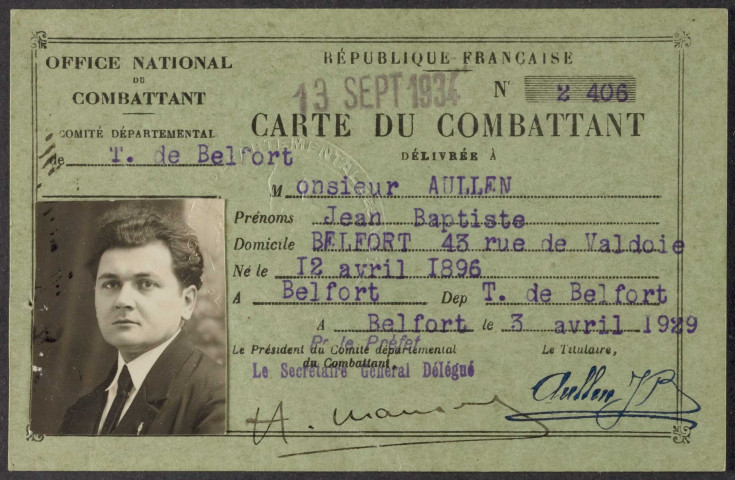 AULLEN Jean Baptiste