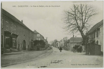Danjoutin, la rue de Belfort, coté de Montbéliard.