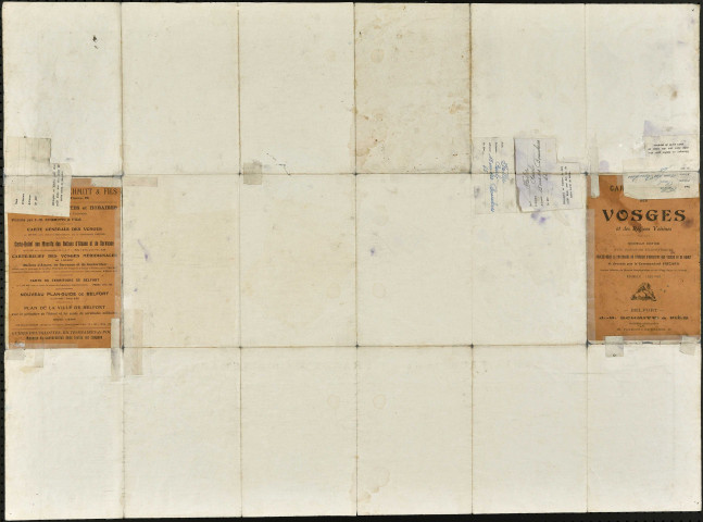 Carte des Vosges et des Régions voisines.