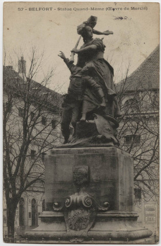 Belfort, statue Quand-Même (œuvre de Mercié).
