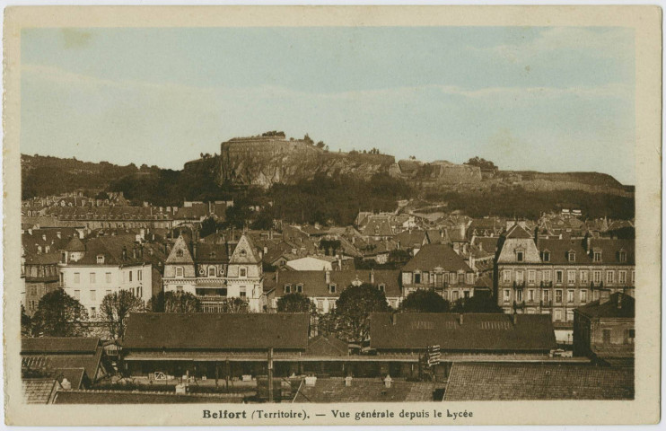 Belfort (Territoire), vue générale depuis le lycée.