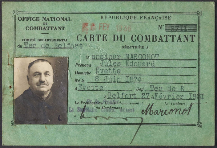 MARCONNOT Jules Edouard