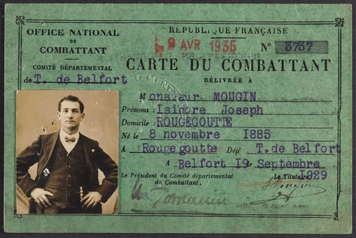 MOUGIN Isidore Joseph