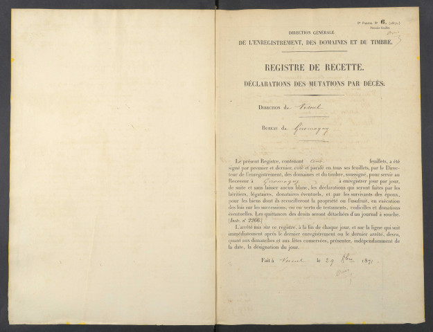 25 janvier 1840 - 13 novembre 1840