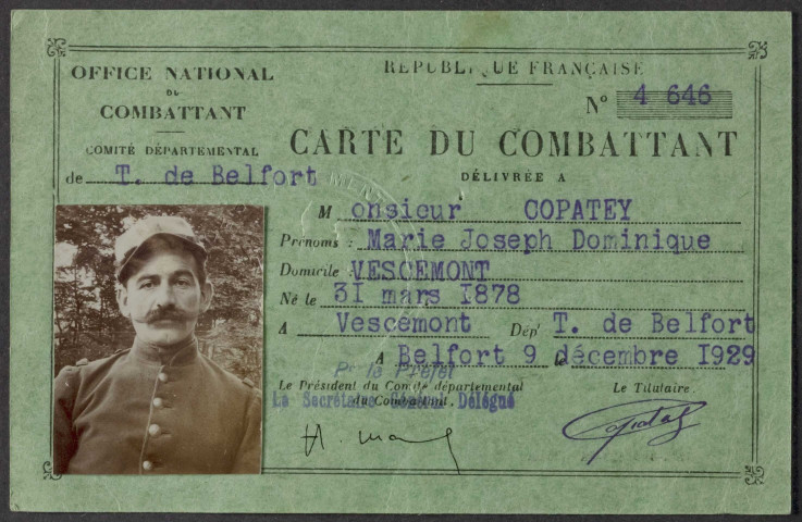 COPATEY Marie Joseph Dominique