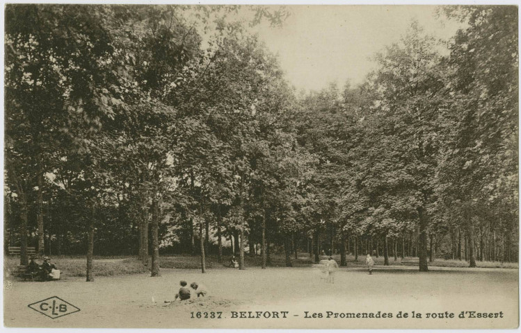 Belfort, les promenades de la route d’Essert.