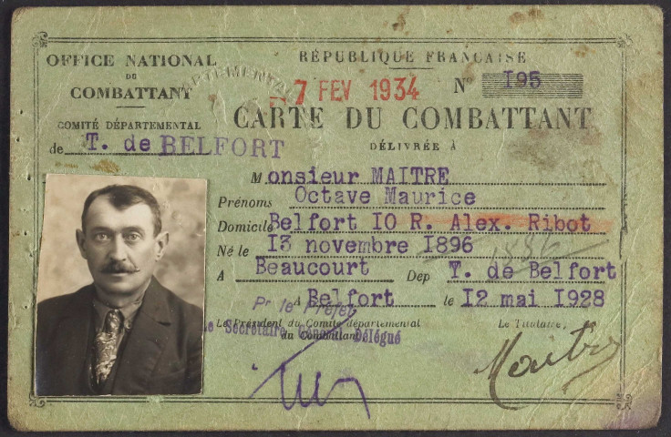 MAITRE Octave Maurice