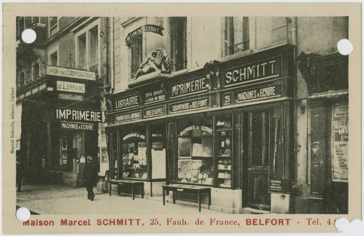 Maison Marcel Schmitt, 25 faub. De France, Belfort.