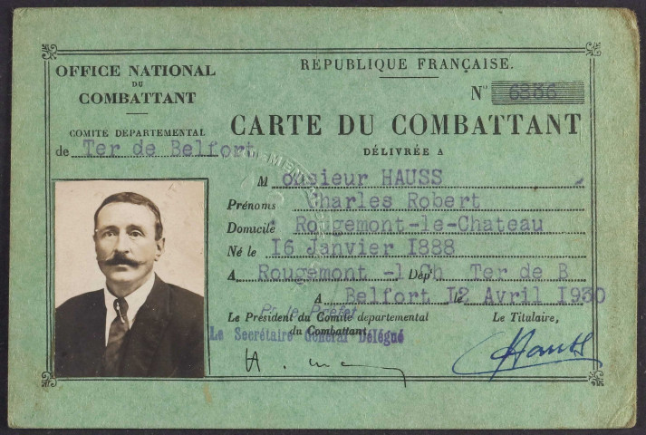 HAUSS Charles Robert