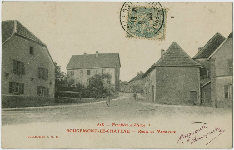 Frontière d'Alsace, Rougemont-le-Château, route de Masevaux.