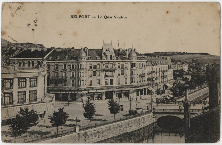 Belfort, le quai Vauban.