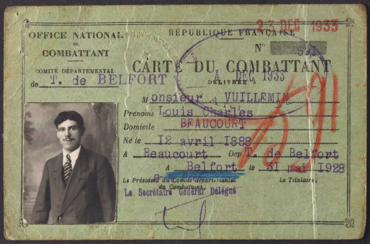 VUILLEMIN Louis Charles