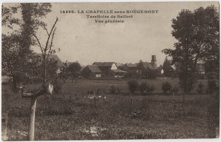 Lachapelle-sous-Rougemont, Territoire de Belfort, vue générale.