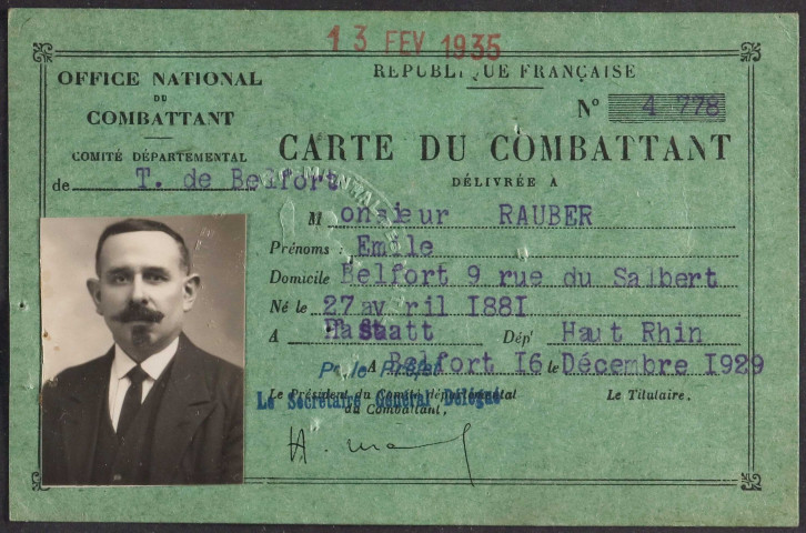 RAUBER Emile