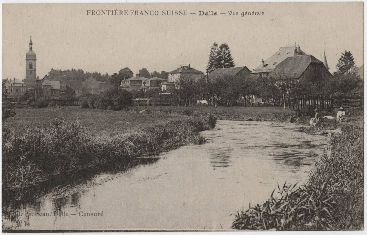 Frontière Franco-Suisse, Delle, vue générale.