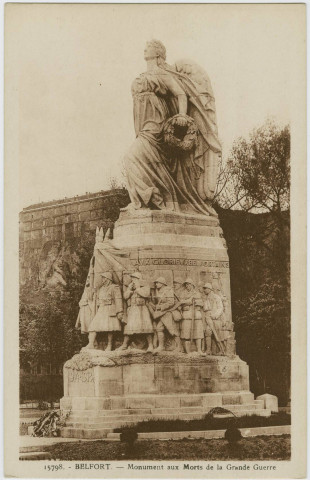 Belfort, monument aux Morts de la Grande Guerre.