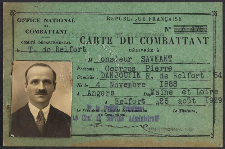 SAVEANT Georges Pierre