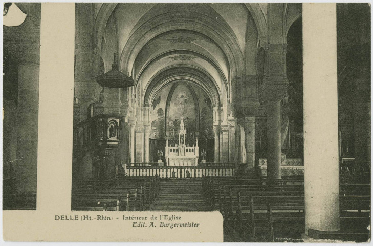 Delle (Ht-Rhin), intérieur de l’église.