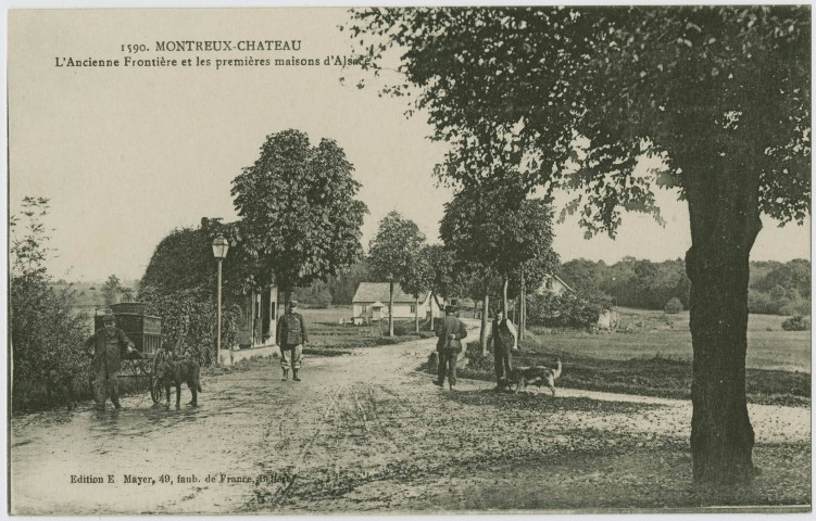 Montreux-Château, l'ancienne frontière.