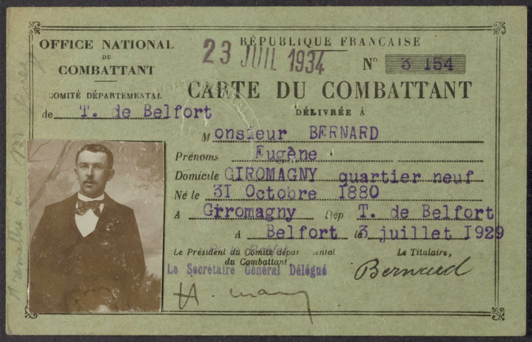 BERNARD Eugène