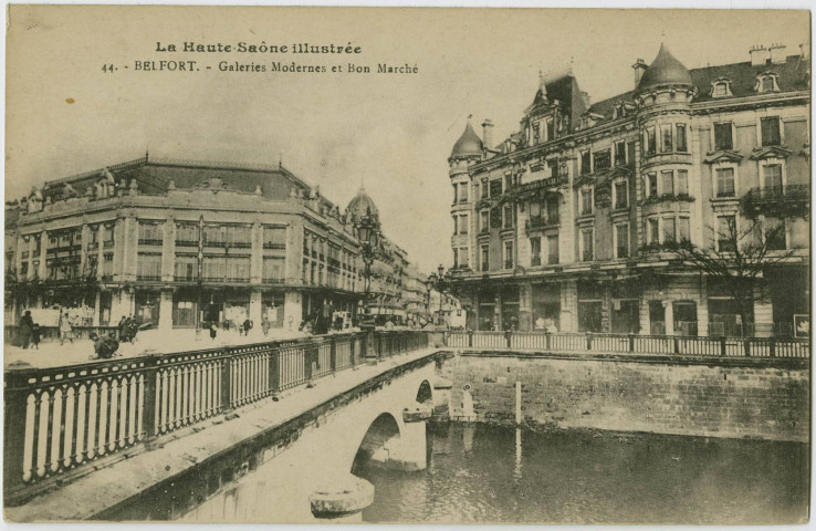 La Haute-Saône illustrée, Belfort, Galeries Modernes et Bon Marché.