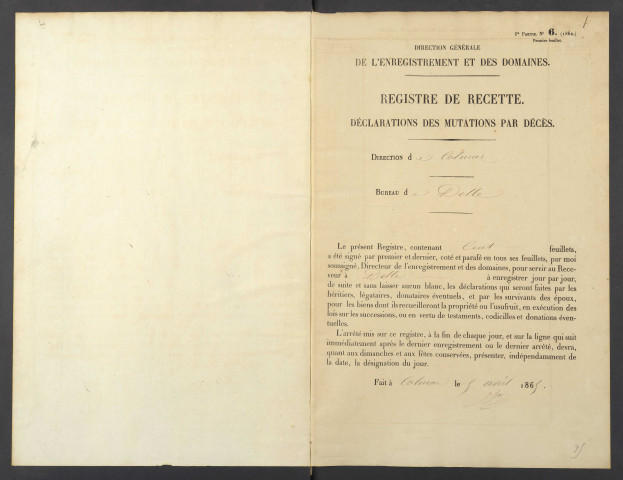 23 octobre 1864 - 12 décembre 1866