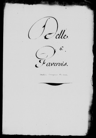 Faverois : certificats, procès-verbaux, états relatifs à la portion congrue du curé sur la dîme de cette paroisse.