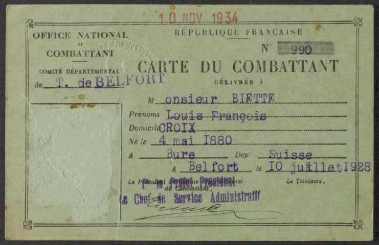 BIETTE Louis François