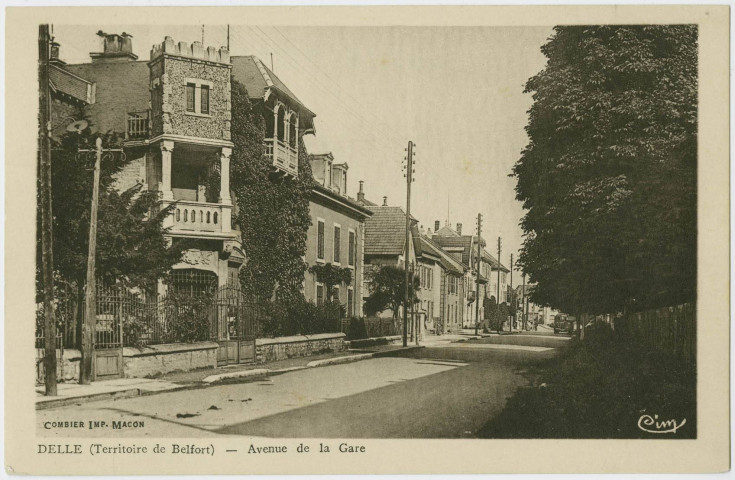 Delle (Territoire de Belfort), avenue de la gare.