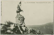 Ballon d'Alsace, la statue de Jeanne d’Arc, alt. 1242 m.