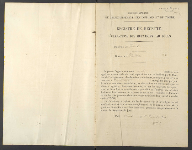 17 juin 1868 - 4 mai 1869