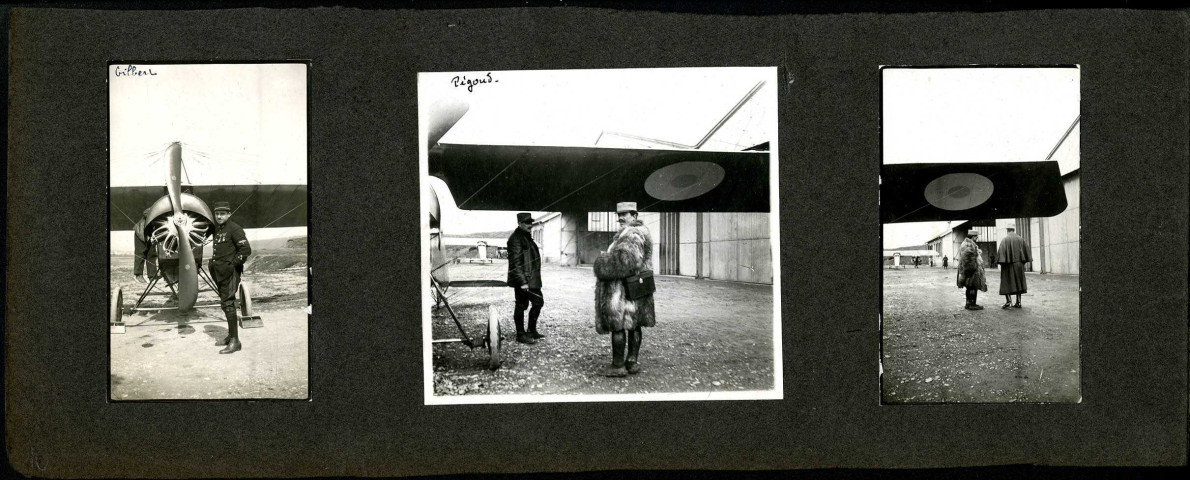 Belfort, Parc aéronautique militaire n°9, Champ-de-Mars (Parc-à-Ballons), ouvrage de défense de la butte des Forges, avion d'observation français, pilote Eugène Gilbert