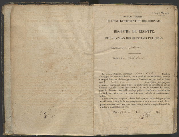 14 avril 1862 - 10 septembre 1863