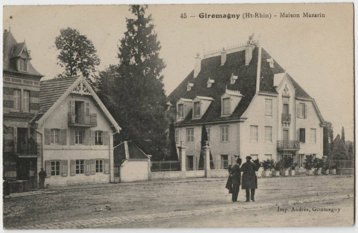 Giromagny (Ht-Rhin), maison Mazarin.