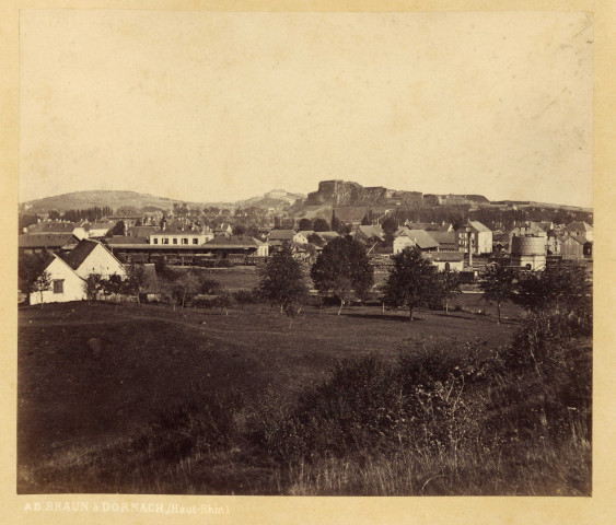 Belfort, vue générale, entre 1859 et 1870.