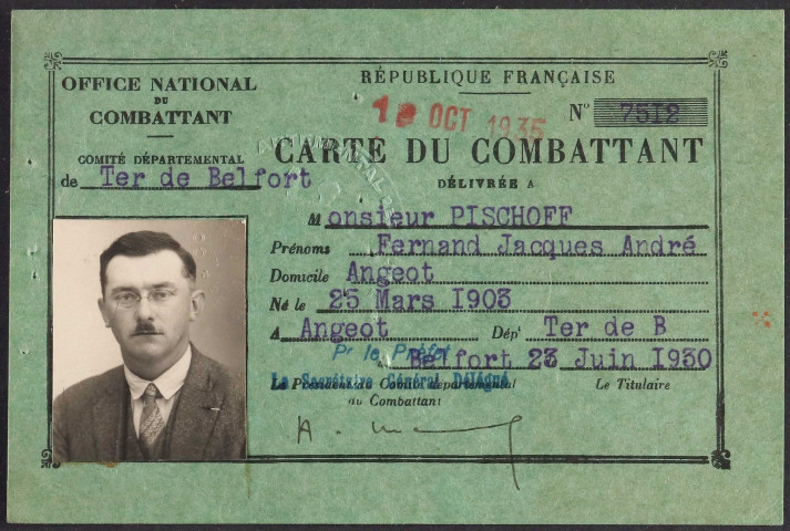 PISCHOFF Fernand Jacques André