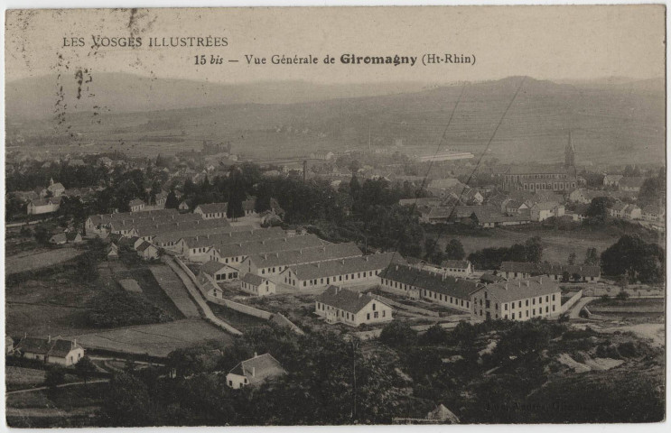 Les Vosges illustrées, vue générale de Giromagny (Ht-Rhin).