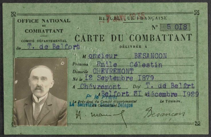 BESANCON Emile Célestin