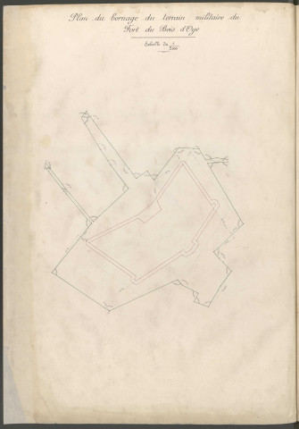 « Atlas du fort du Bois d'Oye construit de 1883 à 1887 » dressé par le génie, direction de Langres, place de Belfort