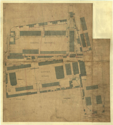 Atlas des fortifications, Caserne Bougenel, quartier Gérard