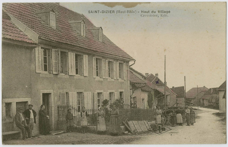Saint-Dizier (Haut-Rhin), le haut du village.