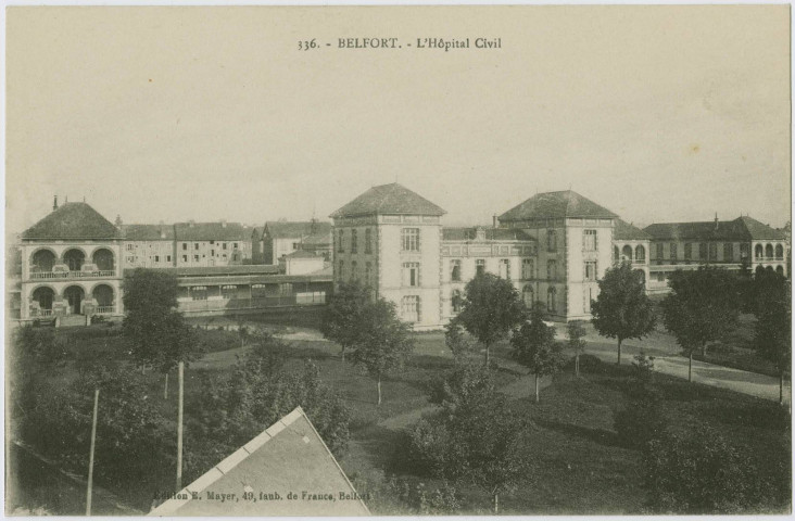 Belfort, l'hôpital civil.