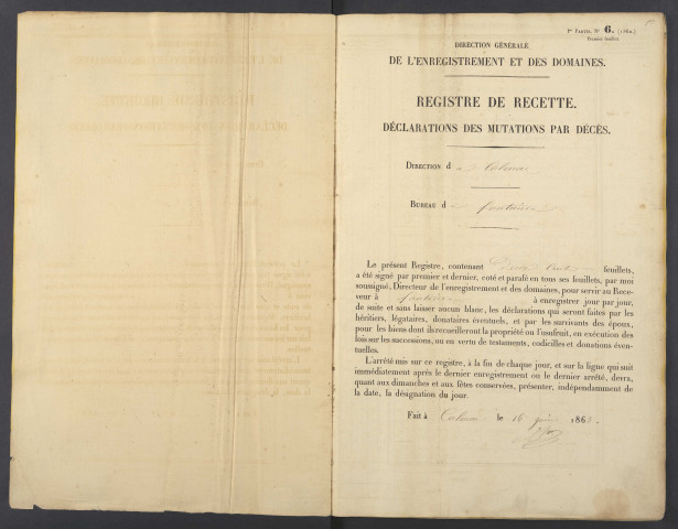 1er juillet 1863 - 15 février 1865