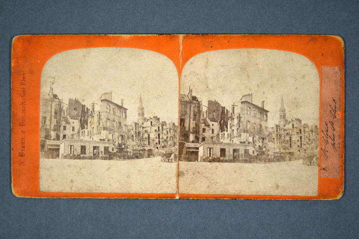 Saint-Cloud (Hauts-de-Seine), secteur de l'église paroissiale catholique Saint-Clodoald, ruines.